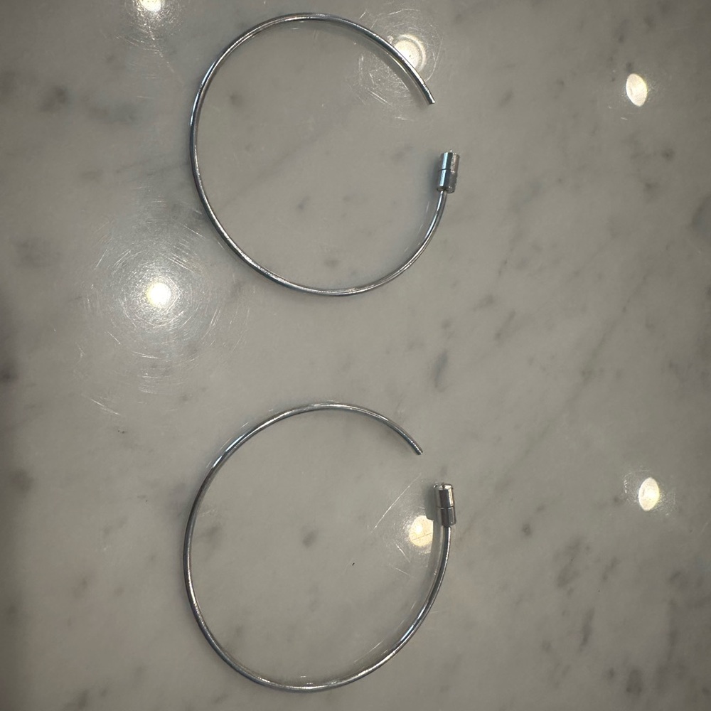 Silver Hoop Earrings